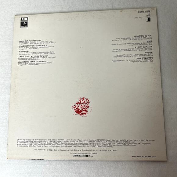 Julien Clerc Album Vinyl Record - Picture 2 of 6